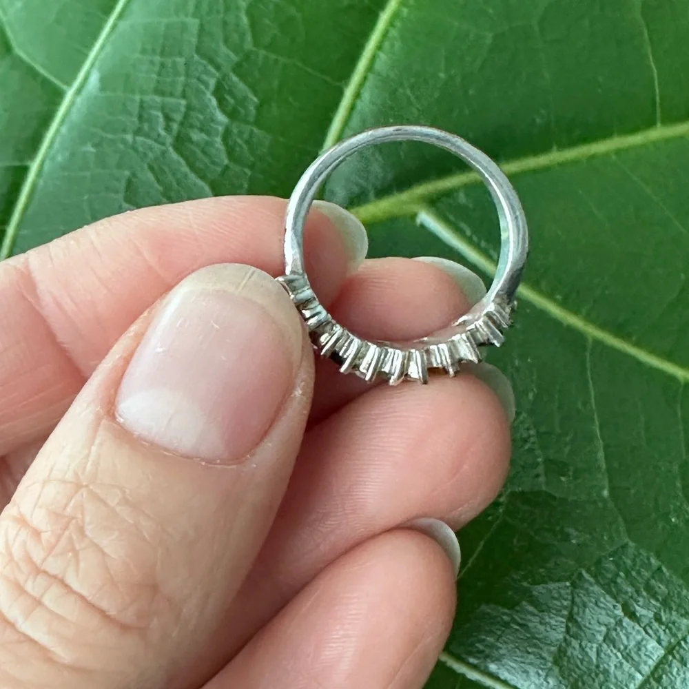 Elegant Multi-Stone Silver Ring